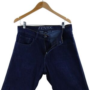 REAX 215 Men's Protective Riding Jeans Dark Wash Dyneema Denim 30x32 Constructed